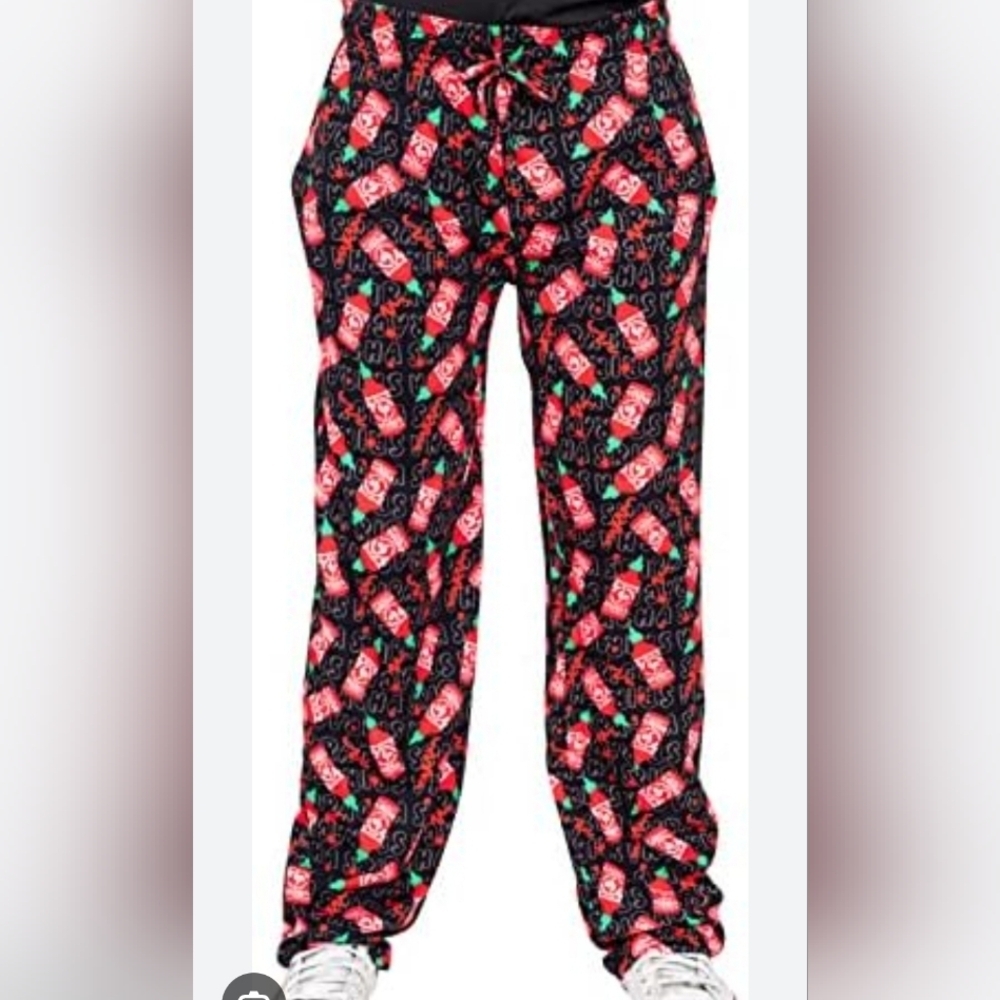 Siracha Hot Sauce Print Lounge Pants 2XL (5795)
